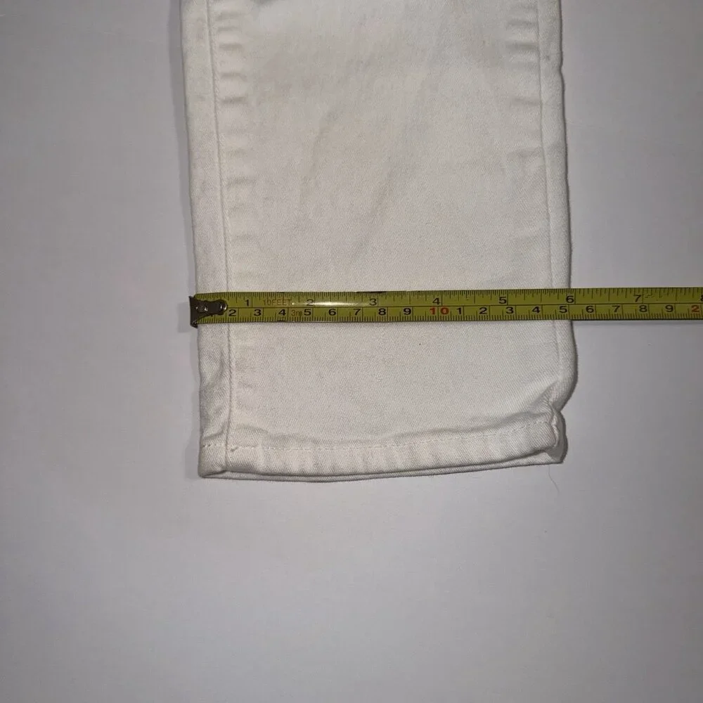 Paige Jeans Women 29‎ White Kylie Crop Minimalist Summer Spring Classic Vacation